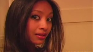 Nylons fetish asian shows off her pussy